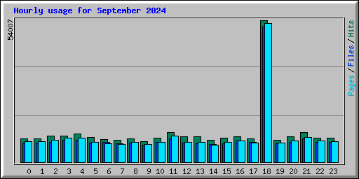 Hourly usage for September 2024